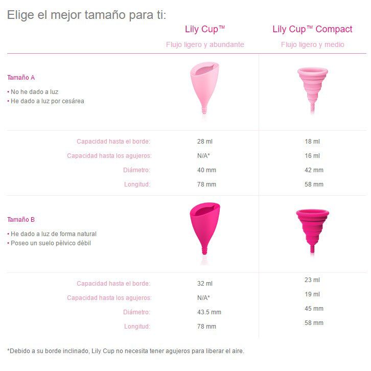 Tallas Lily cup